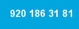 920 186 31 81 920 186 31 81